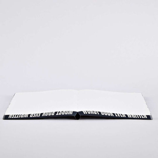 Nuuna Notebook with Blank Pages Black