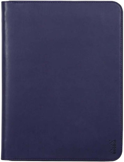 Rhodia Бележник А4 с поставка за химикалка Син