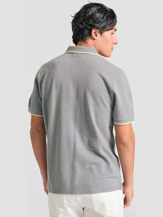 Polo Short Sleeve Gray Blouse