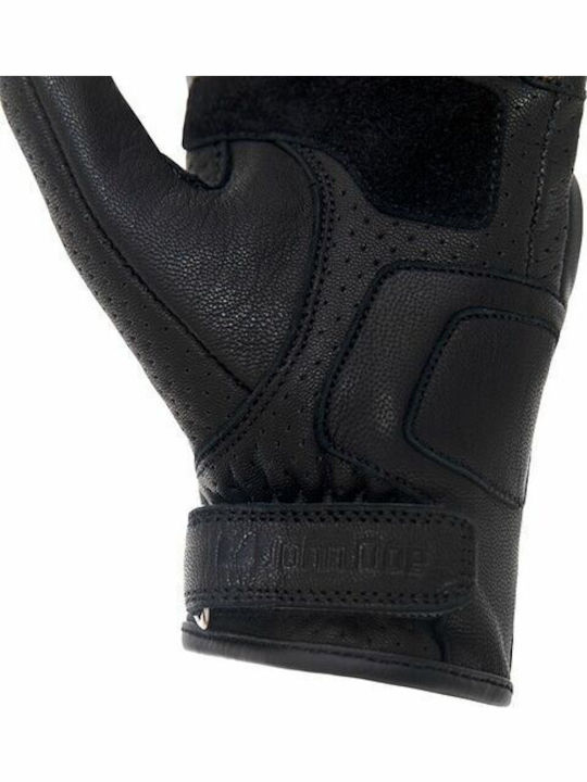 John Doe Adina Damen Motorradhandschuhe Leder Schwarz