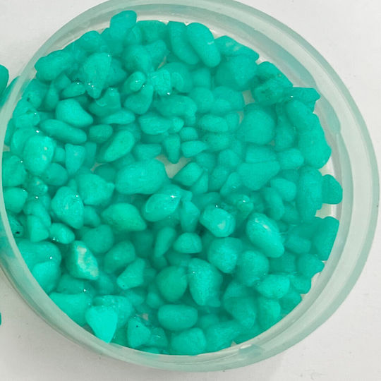 Epigasos Aquarium Gravel Turquoise Diameter 1-3mm 0.5kg