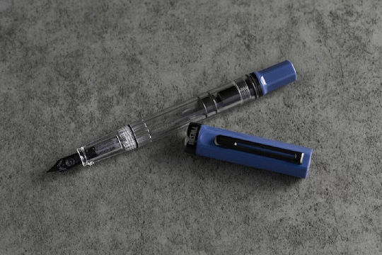 Twsbi Πένα Καλλιγραφίας Medium με Μπλε Μελάνι
