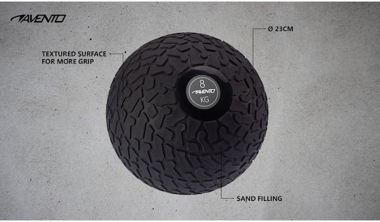 Avento B08SHTD4C3 Ball Slam 8kg in Black Color