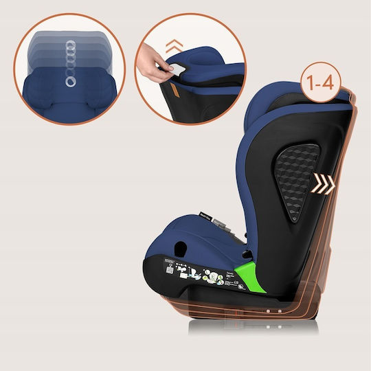 Lionelo Neal Καθισματάκι Αυτοκινήτου High-back Booster i-Size με Isofix Blue Navy