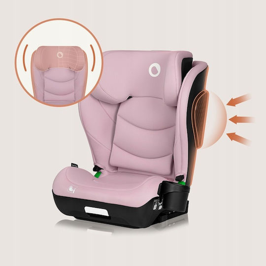 Lionelo Neal Καθισματάκι Αυτοκινήτου High-back Booster i-Size με Isofix Pink Lilac