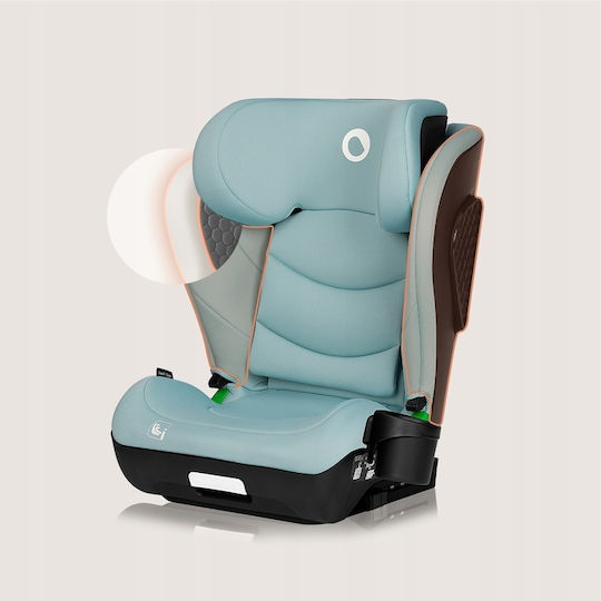 Lionelo Neal Baby Car Seat High-back Booster i-Size with Isofix Green Turquoise