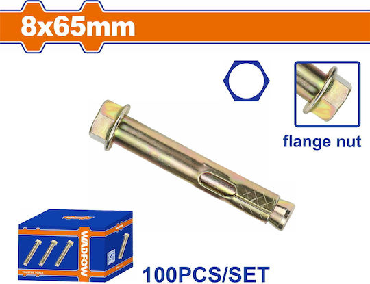 Wadfow Βισματα Ούπα Μεταλλικό 8x65mm 100τμχ