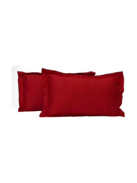 Kotonia Home Set Față de Pernă Roșu 70x70cm.