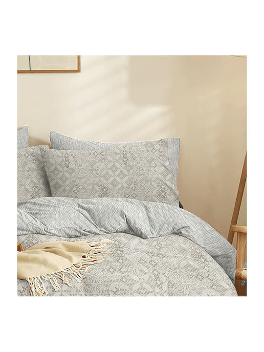 Cokitex Marta Σετ Σεντόνια King Size 260x280εκ. Grey (4τμχ)