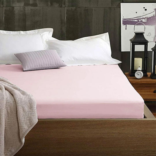 Kotonia Home Προστατευτικό Επίστρωμα Μονό Ροζ 100x200+20εκ.