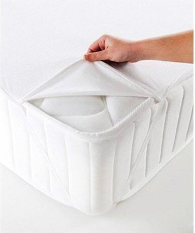 Kotonia Home Протектор за матрак Полутораен Водоустойчив Бял 120x200бр