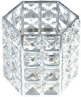 Makeup Brush Holder Luxorise Crystal Makeup Holder Silver