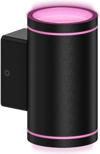Calex Επιτοίχιο Εξωτερικό Φωτιστικό LED IP44 4W με RGB Φως