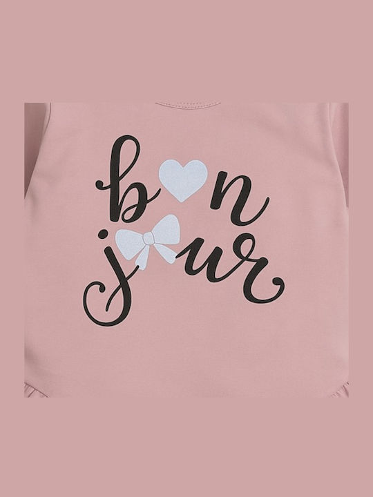 Παιδική Μπλούζα Μακρυμάνικη Ροζ Heart Bows