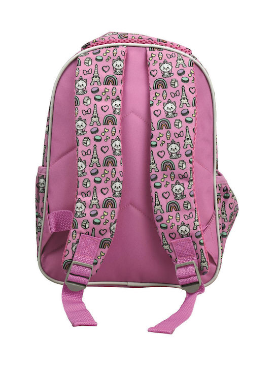 Gim Marie Kindergarten Backpack with Water Bottle Holder Pink 15L 25 x 15 x 30cm
