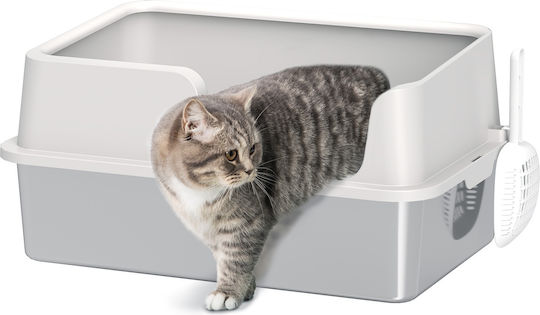 Pawhut Cat Basin Gray L60 x W40 x H28cm