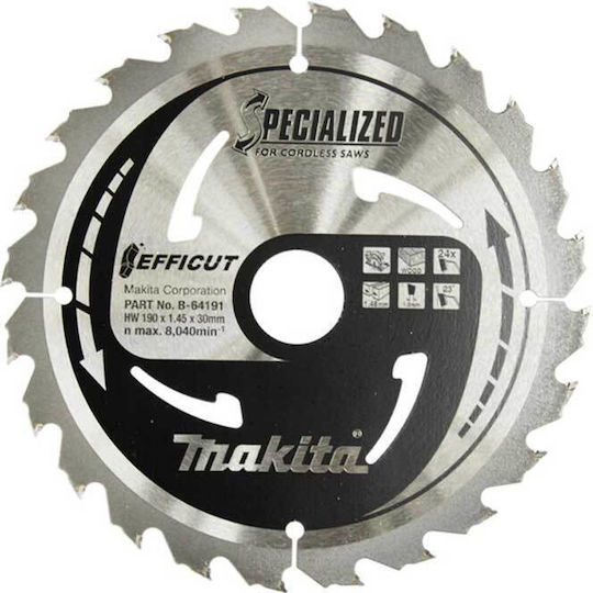 Makita Δίσκος Κοπής με 40 Δόντια 185mm