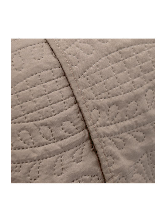 Lino Home Ligero Coverlet Queen Size Microfiber Mocca 220x240cm