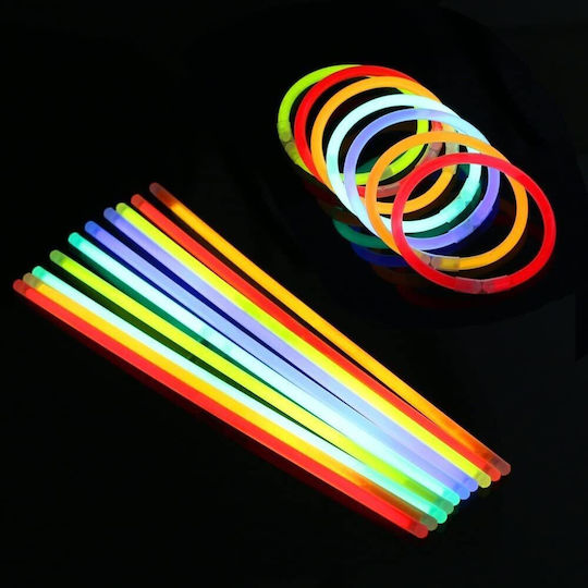 Vicloon Glow Sticks Multi Coloured Bracelets Connectors Pack 100