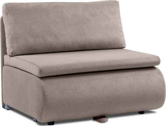 Πολυθρόνα Κρεβάτι με Υποπόδιο Ottoman 101x83x76cm Taupe