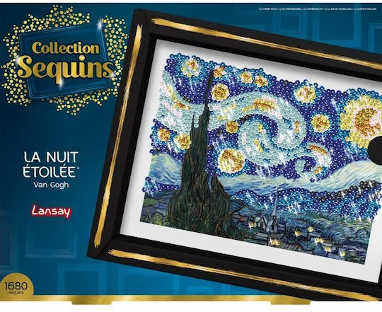 Kreatives Freizeitset Lansay Sequins Collection Starry Night Van Gogh Ab 14 Jahren