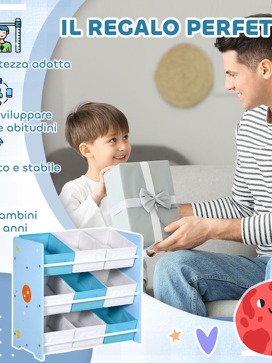 Zonekiz Toy Storage System Light Blue 63x30x60cm 1pcs