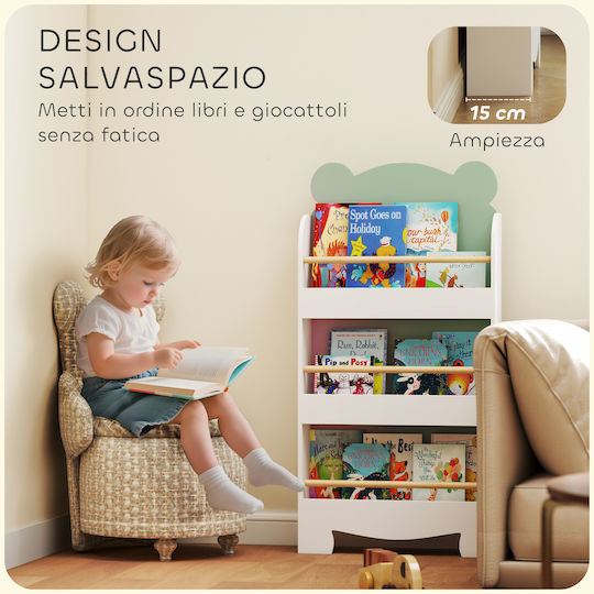 Bücherregal Boden Grün 55x15x110cm