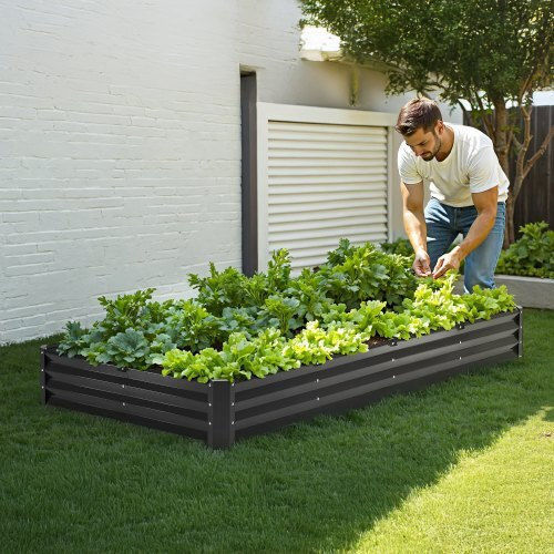 Vevor Topf Metallisch Dark Gray 243.84x121.92x30.48cm.