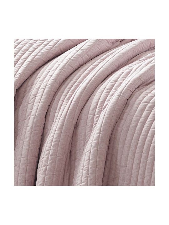 Liolios Home Pillowcase Quilted Dusty Rose 50x70cm.