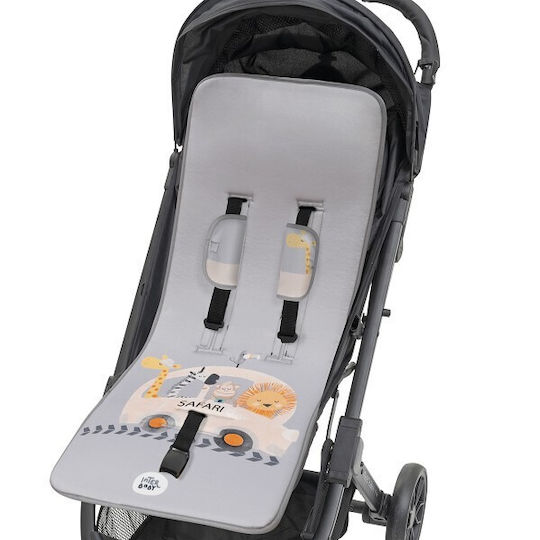Interbaby Αντιιδρωτικό Κάλυμμα Καροτσιού Safari Tours 34x84εκ. Γκρι