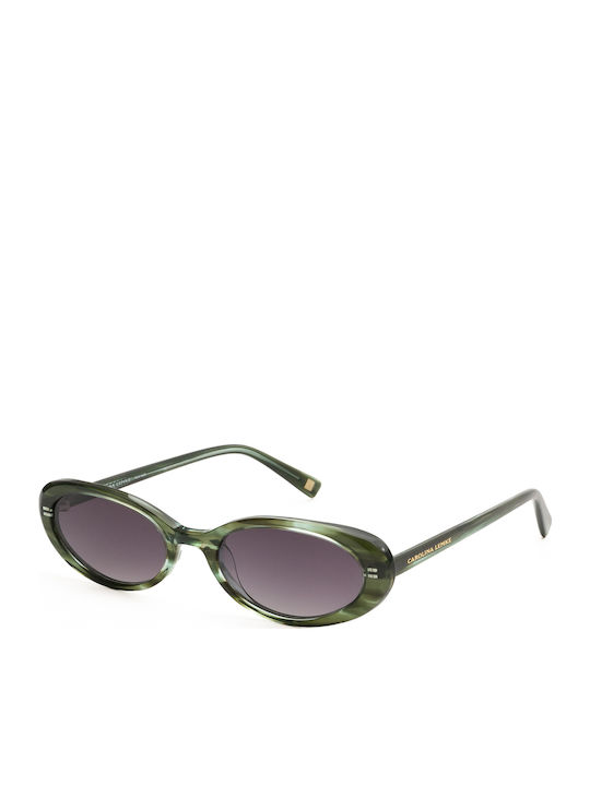 Carolina Lemke Women's Sunglasses with Green Frame and Green Lens CL9428