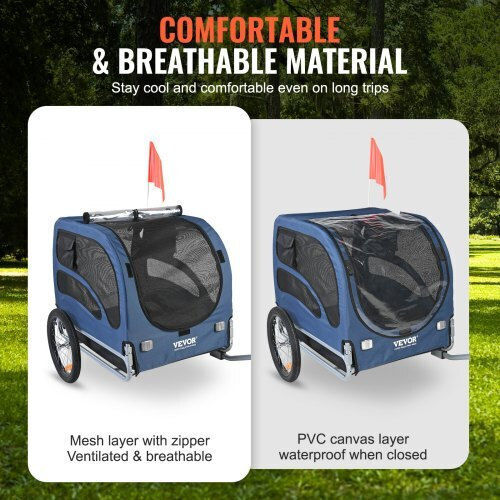 Vevor Waterproof Dog Carrying Bag for Transport up to 40kg Blue