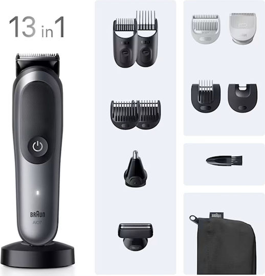 Braun Series 7 Σετ Κουρευτικής Μηχανής Μαύρο AIO7560