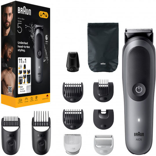 Braun Series 5 Wiederaufladbar Haarschneidemaschine Gray AIO5560