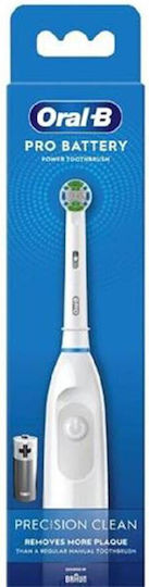 Oral-B Pro Battery Precision Clean Elektrische Zahnbürste Batteriebetrieben Weiß