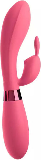Pipedream Omg! Rabbits Selfie Silicone Vibrator Вибратор Заек 21см Розов