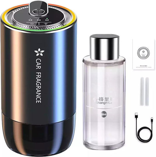 Auto Lufterfrischer Aromatherapie Automatische Induktion Farbige Ambientelichter Größe 120x66mm 50ml Kapazität Abyz