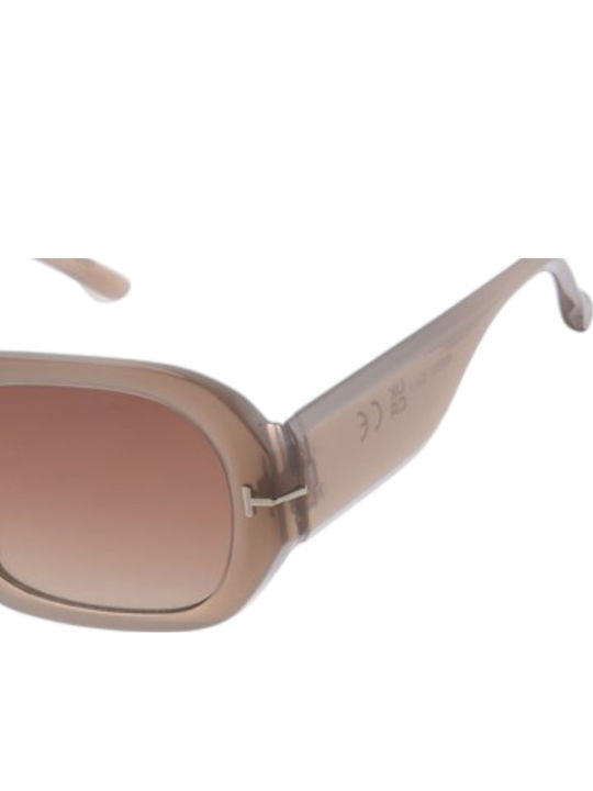 Paolo Moss Women's Sunglasses with Beige Frame and Beige Gradient Lens