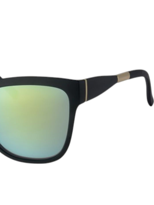 Paolo Moss Women's Sunglasses with Black Frame and Black Lens