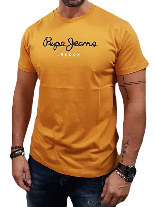 'EGGO' T-shirt Ochre Yellow