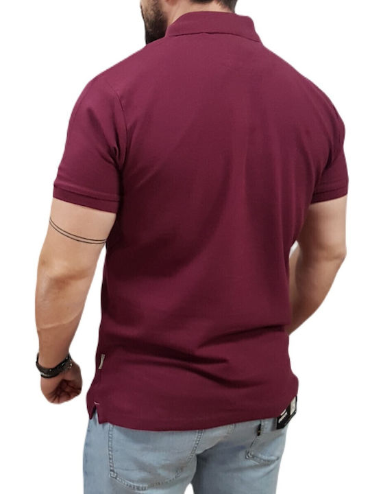 Polo Short Sleeve Blouse Dark Raspberry