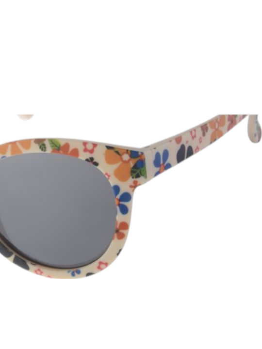 Paolo Moss Unisex Sunglasses with Beige Frame and Beige Lens