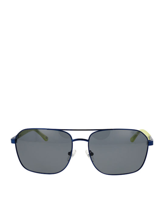 Skechers Men's Sunglasses with Blue Metal Frame and Blue Polarized Lens SE6366 6591D
