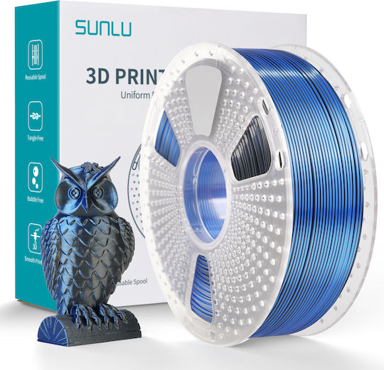 Sunlu Silk PLA+ 3D Printer Filament 3.0mm Μαύρο 1kg