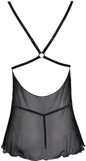 Cottelli Collection Set Sexy Babydoll Babydoll-Ring Schwarz