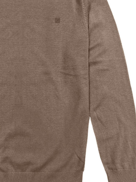 Πουλόβερ Μακρυμάνικο Beige Melange