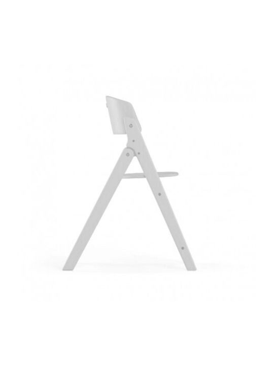 Cybex Gold Click & Fold Сгъваемо Столово Столчe 3 в 1 с Регулируема Височина Всичко Бяло