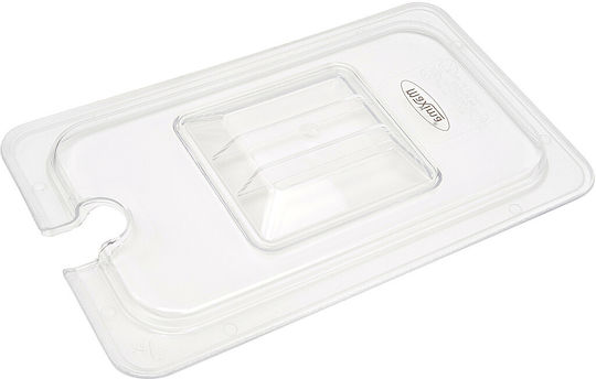 Gastronorm Deckel 1/4 GN Polycarbonat Vertiefung