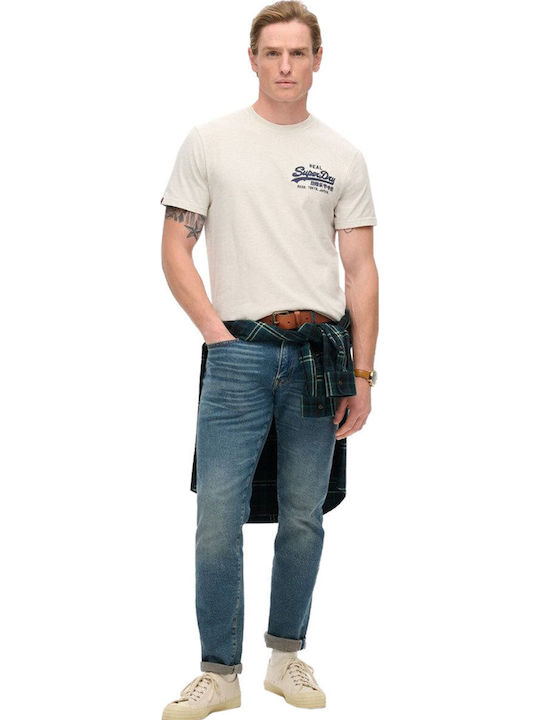 T-shirt Oat Cream Marl, Ecru