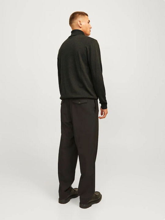 Langarm-Pullover Khaki